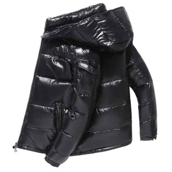 High Quality New Hooded Down Men Trend Solid Color Short Winter Hooded Jackets Coat Windproof Thickened Warm Long Sleeve Parkas