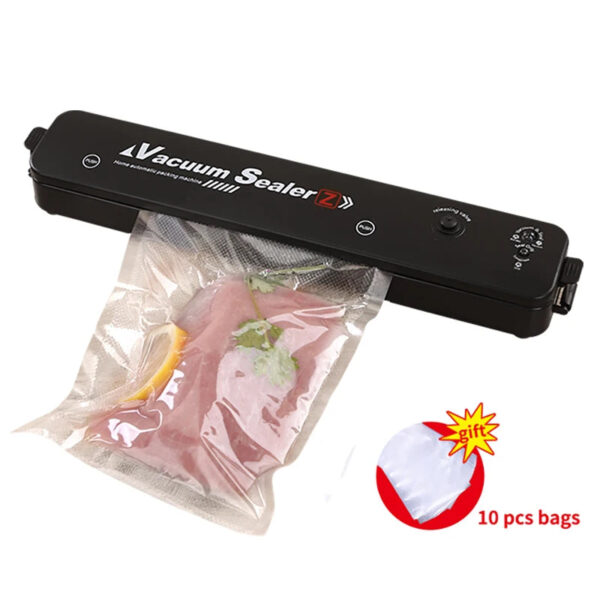 S5dfc5d425e484cf09aeb6fdce13de2eaU.jpg TINTON LIFE 220V/110V Vacuum Sealer Packaging Machine with Free 10pcs Vacuum bags Household Black Food Vacuum Sealer