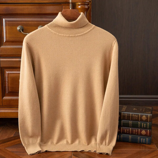 S5e2767149e1f4ba9aec21ea85e248e26y.jpg Soft Cashmere Sweater Men's Clothes Turtleneck Pullover Autumn Spring Korean Popular Casual Knit Reviews Wool High-quality