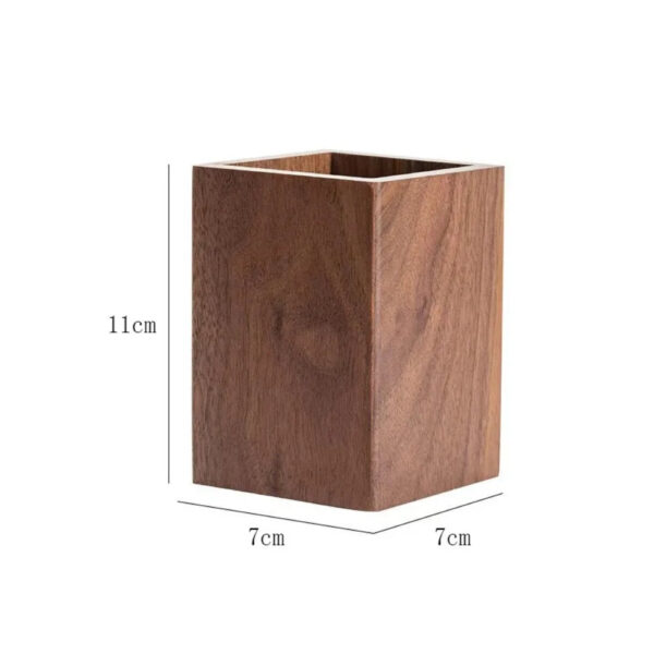 S5e639eb662f5485aadede17cca8a85a4Y.jpg New Wood Pen Holder Large-capacity Portable Stationery Storage Holder Pen Container School Office