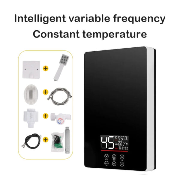 S5f3e81d8952542129772e0afa0d7da9bC.jpg DMWD Electric Thermostatic water heater 7000W Remote Control Instant heating waterproof tankless water heater for shower bath