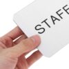 S5f4718aacfa343c3b002dbe1a2e963536.jpg Office Logo Employees Only Sign for Door Dedicated Replacement Aluminum Alloy Restaurant Staff Plate