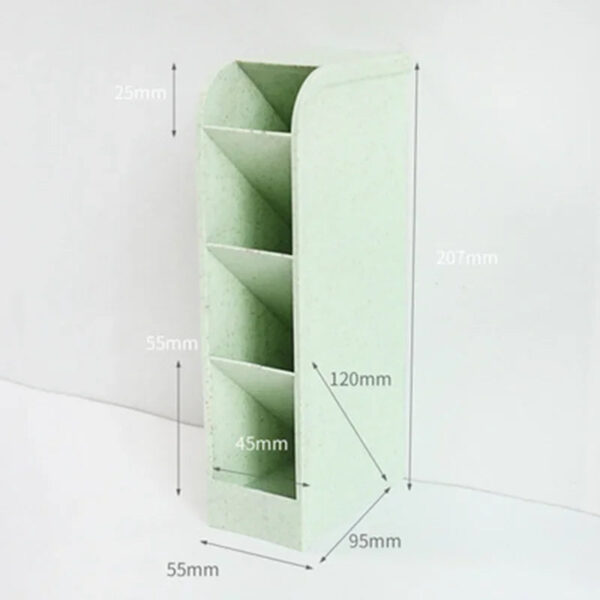 S6060fa36b9474253889223aab5ccab25C.jpg 1pc Multi-Layer Pen Holder & Cosmetic Brush Storage Holder - Perfect for Office & School Supplies