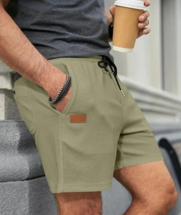 S607d6d53af54468da195058c0032da051.jpg 2024 Summer New Solid Color outdoors sport Shorts breathable loose Fitness training short pants Men's sweatpants