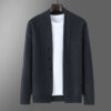S60af166cfc4047fd8dba62849c853dabR.jpg 2025 Autumn Winter New Thick Cardigan 100% Pure Wool Men's Versatile Jacket V-Neck Loose Casual Highend Knitted Cashmere Sweater