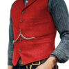 S61f148a5779e41d9be2859ee364ff800g.jpg Wool Tweed Men's Suits Vest for Groomsmen Wedding Lapel Casual Slim Business Vests Sleeveless Waistcoat Male Gilet Homme Vests