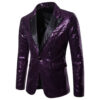 S61fe27946ecf4b9980019b51cbbd9f78W.jpg Fashion Men Luxurious Sequin Plaid Suit Jacket Gold / Silver Singer Host Stage Party Loose Dress Blazer Coats