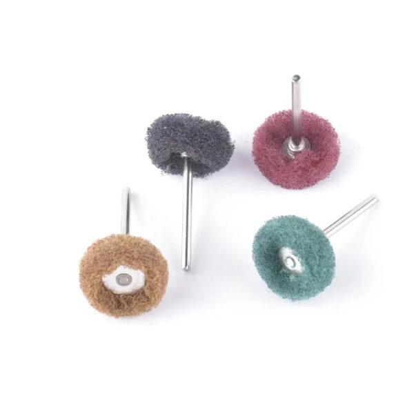 12PCS Mini Drill Abrasive Brush Nylon Buffing Polishing Wheel with 3mm Shank for Dremel Rotary Tool Accessories Set