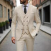 Classic Wedding Tuxedos Slim Fit Bridegroom For Men 3 Pieces Groomsmen Suit Male Formal Business Men Suits(Jacket+Vest+Pants)