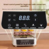 5-Tier Transparent Food Dehydrator, Adjustable Timer & Temp, BPA-Free – for Fruits/Herbs/Jerky, Compact & Quiet energy-saving