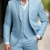 S63dd4bce3f0549e19afb1f4311619bd9G.jpg Elegant Men's Suit Sets- Slim Fit Tuxedo Set for Weddings & Formal Occasions, Black Suit