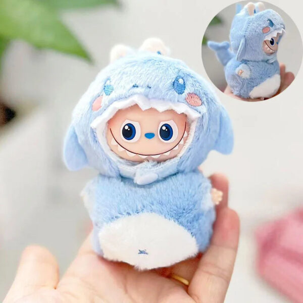 S64982197eab6404fb8d6fb8b0afae7bfZ.jpg Labubu Doll Clothes Baby Penguin Onesie Labubu 4.0 Idol Dolls 10cm Plush Doll'S Clothes Sitting Party Accessories 
