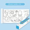 Kids Coloring Paper Roll Sticky DIY Drawing Graffiti Art Color Filling Educational Toys for Children Wall Floor Painting Gifts