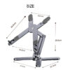 Foldable Laptop Stand 360°Rotation Notebook Table Adjustable Aluminum Alloy Holder Portable X Type Bracket for 10-17 inch Laptop