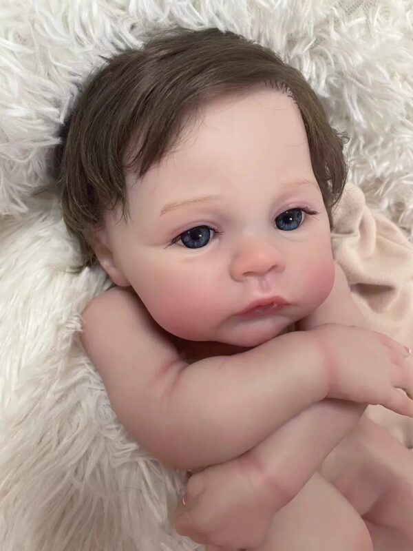 S6501565cba9f48fc85148cd8813c45c4U.jpg 18inch Meadow Reborn Doll Kit Unassembled Lifelike Multiple Layers Painting Doll Parts Visible Veins Hand Rooted Short Hair