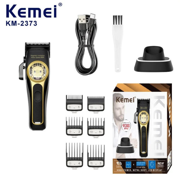 S650eaa7a6ae54483b89645e5aeeed7a0S.jpg Kemei Professional Hair Clipper Magnetic Levitation Motor 8800 Rpm Charging Base Hair Clipper Men's Hair Clipper KM-2373