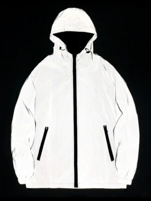 S654cf98208d44ff09c7768f877eceef3U.jpg New Couple Night Reflective Clothing Solid Color Jacket Polyester Student Male Class Uniform Trendy Luminous Dancer Jacket