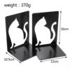 S65806b805cc54f14adf33aca099871256.jpg Beautiful Cat Book Ends for Shelves Duty Bookends for Heavy Book Iron Bookends Organizer Book Book rack Stand Shelf