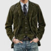 S65a46a6ee1f44f17a2ba6f83bd8948f3c.jpg European and American Business Men's Casual Outerwear for Spring and Autumn, Fashion Button Slim Fit Corduroy Suit Coat S-XXXL