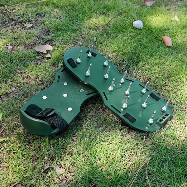 S65b03467966e497da9e0aff105c4c67d7.jpg 1 Pair Grass Spiked Gardening Walking Revitalizing Lawn Aerator Sandals Nail Shoes Yard Garden Tool Scarifier Nail Cultivator