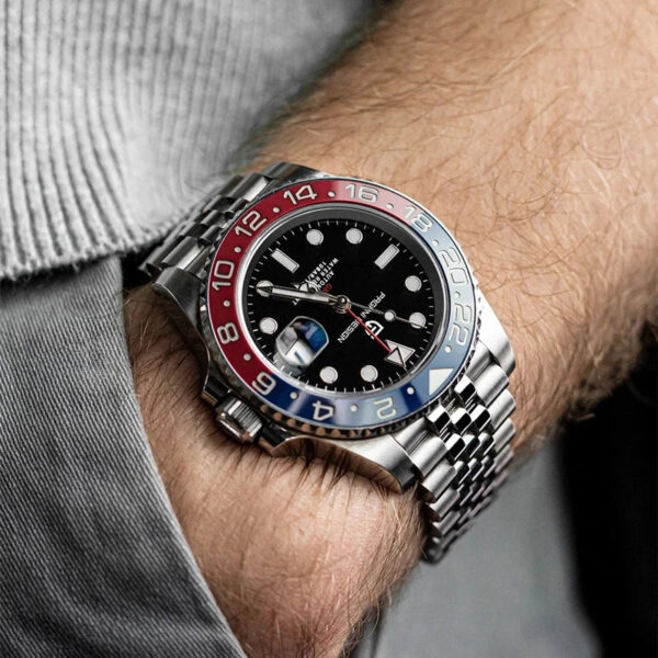 S65b2ca693efd4a8d9f8dd44d2c7f4590i.jpg PAGANI DESIGN V3 Version GMT Watches Men's Luxury Sapphire Automatic Mechanical Watch 40MM Stainless Steel Waterproof Watch
