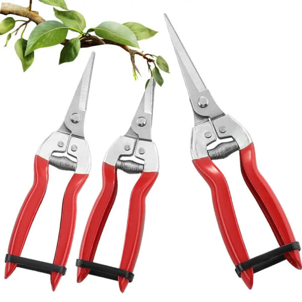 S65f5e1fffc2143ba8871866753f66ce11.jpg Gardening Hand Pruner Garden Scissors Pruning Shears Micro-Tip Pruning Snips Leaf Trimmer Straight Florist Scissor For Plants