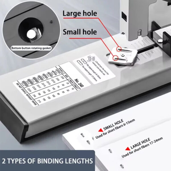 S665bab98eca245e5a8c044c1c19a606bT.jpg Big Heavy Type Metal Stapler Bookbinding Stapling 100/200 Sheet Capacity Office Tools Fit Sturdy Portable Handhled Staples Home