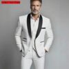 S668368afb4394914b49aaafa48a65370R.jpg Elegant Men's Suit Sets- Slim Fit Tuxedo Set for Weddings & Formal Occasions, Black Suit