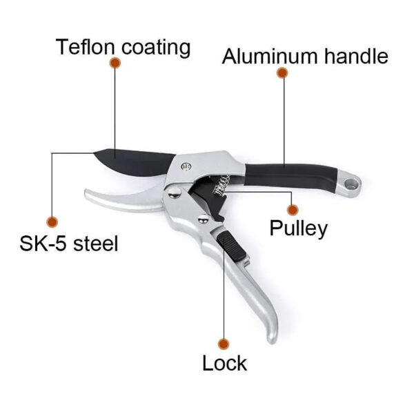 S66baffd498304052a094337578f778bcb.jpg 20mm Plant Trim Horticulture Hand Shear Orchard Pruning Pruner Cut Secateur Shrub Garden Scissor Tool Anvil Branch