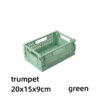 Simple Table Top Folding Storage Basket Decorative Plastic Storage Box Stationery Cosmetics Toy Stackable Storage Box
