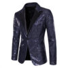 S66deb78acd9b481094bb412b63553503L.jpg Fashion Men Luxurious Sequin Plaid Suit Jacket Gold / Silver Singer Host Stage Party Loose Dress Blazer Coats