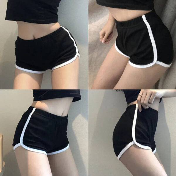 S6706b0e24fe94e75bf3b5f7f3dd875caf.jpg Summer Women High waisy Sport Shorts Home Yoga Pants Stretchy Short Trousers For Female Sports Running Exercise Shorts