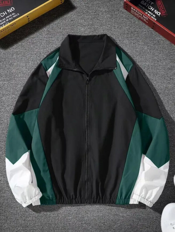 S6761a1b869e843b0918f071bc1f5cbfa8.jpg Men's color-blocked jacket, lightweight, casual, travel, windproof and wear-resistant, high-quality fabric, boyfriend gift