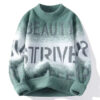 S67e6533a1c2b449b8eb3515b8a8f6f88Y.jpg 2022 Autumn Winter Men's Sweater Korean Fashion Men Clothing English Elements Sweater Men Casual Pullover O-Neck Sweaters Men
