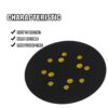 5 Inch 8 Holes 4 Nails Hook & Loop Sanding Pads 1 Pcs 125mm for Fits Air Sander Polishing and Sanding Wood Car Body and Metal