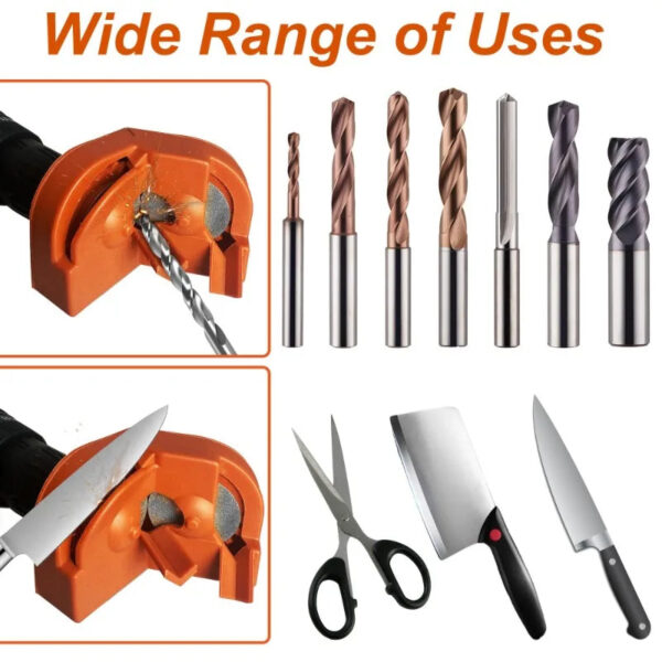 S69bb970370274d24b4822e4a6ecf1a61K.jpg Drill Bit Sharpener-Professional Drill Bits Sharpener for All Bits, Electric Drill Bit Sharpener, Drill repair kit for Grinding