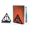 Triangle graphic book end, metal heavy-duty book end, fan organized desktop, home office, iron book end