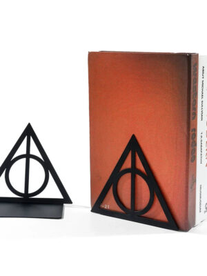 S6ae96ae59a0749c684ebcb0746b0648aA.jpg Triangle graphic book end, metal heavy-duty book end, fan organized desktop, home office, iron book end