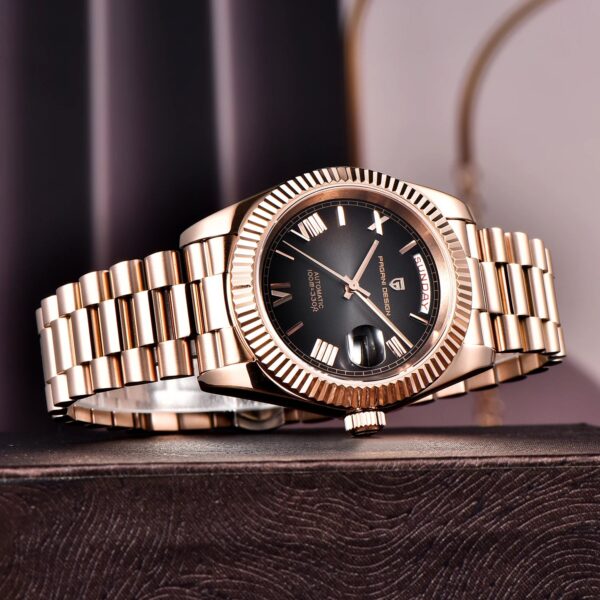 2025 New PAGANI DESIGN Men's Watches DD40 Rose Gold Automatic Watch Man Mechanical Wristwatches Luxury AR Sapphire Mirror Gifts
