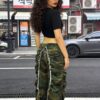 Women Solid Jeans Pants Denim Pleated Trousers Fuzzy Edge Full Lenth Mid Waist Zipper Straight Y2k Streetwear Casual 2026 Spring