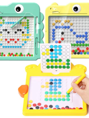 S6bad4c342e764ed6b483e5c44d605817C.jpg Kids Magnetic Drawing Board Yellow Duck Dinosaur Writing Board Creative Drawing Booklets Pattern Educational Montessori Toy Gift