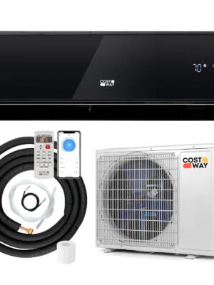 S6bfa2e7eaa6d4c41b7c798342f0a6877I.jpg 12000 BTU Wifi Enabled Mini Split Air Conditioner & Heater w/ Heat Pump