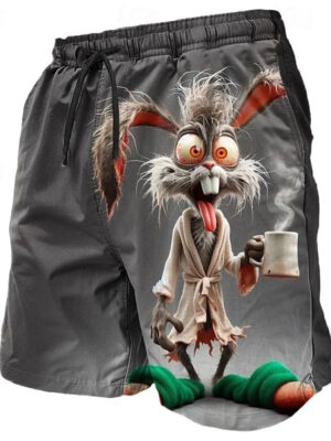 S6c9e0d191e5f4a8d90568f79505fe984l.jpg 3D Print Tiger Sheep Chicken Rabbit Short Pants For Men Animal Pattern Beach Shorts Summer Hawaiian Board Shorts Kid Swim Trunks