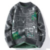 S6cb7e863cf8940389cb221688c2581dee.jpg Autumn and Winter High School Students' Trendy Versatile Thick Bottom Sweater Knitted with Velvet Warm Fashion Men's Sweater