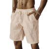 S6d4bbd810dfd4d69b5a80ccdc0e05829r.jpg Summer New Men's Breathable Shorts Hawaii Beach Short Pants Male Solid Color Trousers Loose Lightweight Short Streetwear