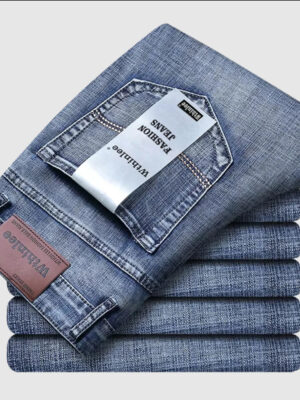S6e471c1f893e411db07aac77ef4e4ad0Y.jpg Wthinlee New Business Men's Jeans Casual Straight Stretch Fashion Classic Blue Black Work Denim Pant Trousers Male Clothing
