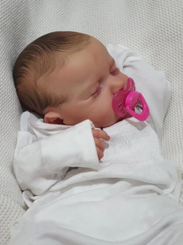 S6f58c8e1fc49458ea0636ed9a3fd99c2o.jpg 19inch Bebe Doll Sleeping Loulou Newborn Size Baby Doll Reborn Baby Dolls Hand-painted 3D skin multiple Layers Visible Veins