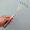 S700a9e985aff4e989a312525e119de02Q.jpg Claws Garden Hand Rake Stainless Steel Manual Small Leaf Rakes Integrated Gardening Tool Weeding Removal Puller Garden Yard