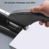 S706fb307fd284c65b87b289e02c8fdadb.jpg Big Heavy Type Metal Stapler Bookbinding Stapling 100/200 Sheet Capacity Office Tools Fit Sturdy Portable Handhled Staples Home