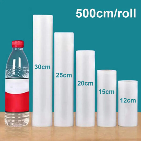 S707ecaba210848dc9527252aafb723f5j.jpg Vacuum Sealer Bags Rolls for Vacuum Sealer Meat Fruit Vegetable Food Vacuum Storage Packaging Bags 12/15/20/25/30cm 500cm/roll